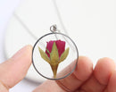 Pressed Flower Pendant Necklace, Real Dried Flower Resin Jewellery