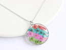 Pressed Flower Pendant Necklace, Real Dried Flower Resin Jewellery