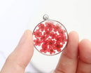 Pressed Flower Pendant Necklace, Real Dried Flower Resin Jewellery