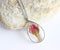 Teardrop Pressed Flower Pendant Necklace, Real Dried Flower Resin Jewellery