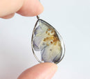 Teardrop Pressed Flower Pendant Necklace, Real Dried Flower Resin Jewellery