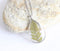 Teardrop Pressed Flower Pendant Necklace, Real Dried Flower Resin Jewellery