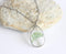 Teardrop Pressed Flower Pendant Necklace, Real Dried Flower Resin Jewellery