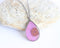 Teardrop Pressed Flower Pendant Necklace, Real Dried Flower Resin Jewellery