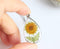 Teardrop Pressed Flower Pendant Necklace, Real Dried Flower Resin Jewellery