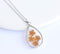 Teardrop Pressed Flower Pendant Necklace, Real Dried Flower Resin Jewellery