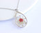 Teardrop Pressed Flower Pendant Necklace, Real Dried Flower Resin Jewellery