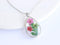 Teardrop Pressed Flower Pendant Necklace, Real Dried Flower Resin Jewellery