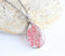 Teardrop Pressed Flower Pendant Necklace, Real Dried Flower Resin Jewellery