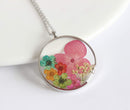 Pressed Flower Pendant Necklace, Real Dried Flower Resin Jewellery