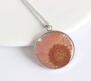 Pressed Flower Pendant Necklace, Real Dried Flower Resin Jewellery