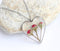 Heart Pressed Flower Pendant Necklace, Real Dried Flower Resin Jewellery