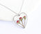 Heart Pressed Flower Pendant Necklace, Real Dried Flower Resin Jewellery