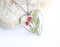 Heart Pressed Flower Pendant Necklace, Real Dried Flower Resin Jewellery