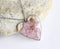 Heart Pressed Flower Pendant Necklace, Real Dried Flower Resin Jewellery