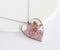 Heart Pressed Flower Pendant Necklace, Real Dried Flower Resin Jewellery