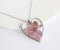 Heart Pressed Flower Pendant Necklace, Real Dried Flower Resin Jewellery