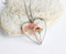 Heart Pressed Flower Pendant Necklace, Real Dried Flower Resin Jewellery