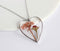 Heart Pressed Flower Pendant Necklace, Real Dried Flower Resin Jewellery