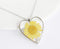 Heart Pressed Flower Pendant Necklace, Real Dried Flower Resin Jewellery