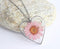 Heart Pressed Flower Pendant Necklace, Real Dried Flower Resin Jewellery