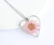 Heart Pressed Flower Pendant Necklace, Real Dried Flower Resin Jewellery