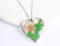 Heart Pressed Flower Pendant Necklace, Real Dried Flower Resin Jewellery