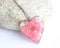 Heart Pressed Flower Pendant Necklace, Real Dried Flower Resin Jewellery