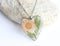 Heart Pressed Flower Pendant Necklace, Real Dried Flower Resin Jewellery