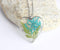 Heart Pressed Flower Pendant Necklace, Real Dried Flower Resin Jewellery