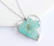 Heart Pressed Flower Pendant Necklace, Real Dried Flower Resin Jewellery