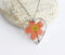 Heart Pressed Flower Pendant Necklace, Real Dried Flower Resin Jewellery