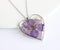 Heart Pressed Flower Pendant Necklace, Real Dried Flower Resin Jewellery