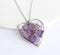 Heart Pressed Flower Pendant Necklace, Real Dried Flower Resin Jewellery