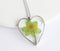 Heart Pressed Flower Pendant Necklace, Real Dried Flower Resin Jewellery