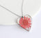 Heart Pressed Flower Pendant Necklace, Real Dried Flower Resin Jewellery