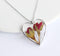 Heart Pressed Flower Pendant Necklace, Real Dried Flower Resin Jewellery