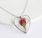 Heart Pressed Flower Pendant Necklace, Real Dried Flower Resin Jewellery