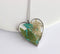 Heart Pressed Flower Pendant Necklace, Real Dried Flower Resin Jewellery