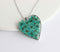 Heart Pressed Flower Pendant Necklace, Real Dried Flower Resin Jewellery