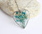 Heart Pressed Flower Pendant Necklace, Real Dried Flower Resin Jewellery