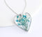 Heart Pressed Flower Pendant Necklace, Real Dried Flower Resin Jewellery