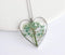 Heart Pressed Flower Pendant Necklace, Real Dried Flower Resin Jewellery