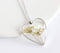 Heart Pressed Flower Pendant Necklace, Real Dried Flower Resin Jewellery