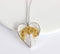 Heart Pressed Flower Pendant Necklace, Real Dried Flower Resin Jewellery