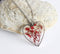 Heart Pressed Flower Pendant Necklace, Real Dried Flower Resin Jewellery