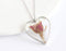 Heart Pressed Flower Pendant Necklace, Real Dried Flower Resin Jewellery