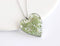 Heart Pressed Flower Pendant Necklace, Real Dried Flower Resin Jewellery