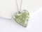 Heart Pressed Flower Pendant Necklace, Real Dried Flower Resin Jewellery