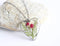 Heart Pressed Flower Pendant Necklace, Real Dried Flower Resin Jewellery